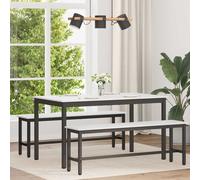 vidaXL Mesa de Comedor 140 x 80 x 75 cm Madera de pino macizo