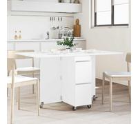 vidaXL Mesa de comedor 140 x 80 x 77 cm Madera de ingeniería Blanco