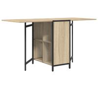 vidaXL Mesa de comedor, 144 x 60 x 75 cm, tablero de madera, color roble Sonoma, rectangular