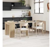 vidaXL Mesa de comedor, 240 x 85 x 75 cm, tablero de madera, acabado Sonoma roble