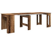 vidaXL: Mesa de comedor, 240 x 85 x 75 cm, tablero de madera, aspecto de madera envejecida, forma rectangular