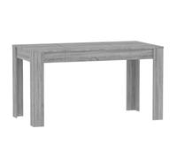 vidaXL Mesa de comedor Mostrador – Madera contrachapada, Gris Sonoma, 140×74,5×76 cm