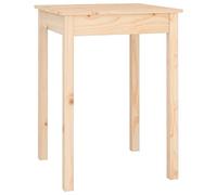 vidaXL Mesa de Comedor Cocina Mostrador Restaurante Cafetería Bistró Salón Sala de Estar Muebles Mobiliario Madera Maciza de Pino 55x55x75 cm