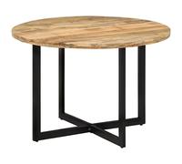 vidaXL Mesa de Comedor Cocina Redonda Restaurante para Colgar Bebidas Jarrones Artículos Decorativos en Familia Madera Maciza Mango
