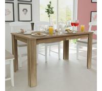 vidaXL Mesa de comedor color roble 140x80x75 cm