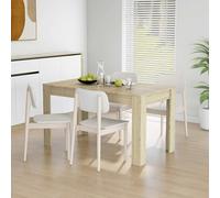 vidaXL Mesa de comedor contrachapada color roble sonoma 140x74,5x76 cm
