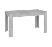 vidaXL Mesa de comedor contrachapada gris hormigón 140x74,5x76 cm