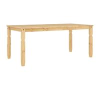 vidaXL Mesa de comedor Corona Madera maciza de pino 180x90x75 cm