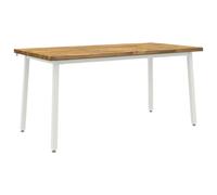 vidaXL Mesa de Comedor Cuadrada 160 x 70 x 75 cm Blanco