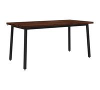 vidaXL Mesa de Comedor Cuadrada 160 x 70 x 75 cm Marrón Oscuro
