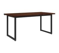 vidaXL Mesa de Comedor Cuadrada 160 x 70 x 75 cm Marrón Oscuro