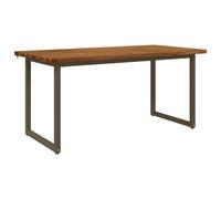 vidaXL Mesa de Comedor Cuadrada 160 x 70 x 75 cm Natural