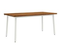 vidaXL Mesa de Comedor Cuadrada 160 x 80 x 75 cm Natural