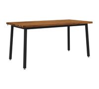 vidaXL Mesa de Comedor Cuadrada 160 x 80 x 75 cm Natural