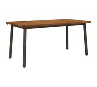 vidaXL Mesa de Comedor Cuadrada 160 x 80 x 75 cm Natural
