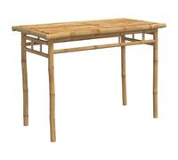 vidaXL Mesa de Comedor de jardín bambú 110x55x75 cm