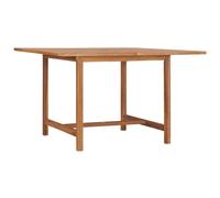 vidaXL Mesa de comedor de jardín madera maciza de teca 110x110x75 cm