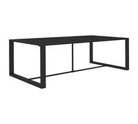 vidaXL Mesa de Comedor de Jardín Patio Terraza Balcón Salón Sala de Estar Muebles Soporte Exterior Cocina Aluminio Gris Antracita 120x60x66cm