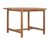vidaXL Mesa de comedor de jardín Madera maciza de teca 110x110x75 cm