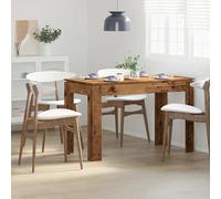 Mesa de comedor de madera contrachapada madera vieja