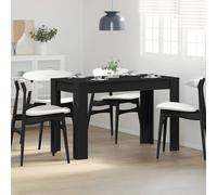vidaXL Mesa de comedor de madera ingeniería roble negro 120x60x76 cm