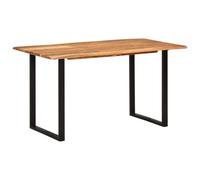 vidaXL Mesa de comedor Consola extensible Multiusos Madera maciza de acacia 140x70x76 cm