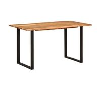 vidaXL Mesa de comedor Consola extensible Multiusos Madera maciza de acacia 140x70x76 cm