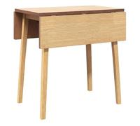 vidaXL Mesa de comedor Madera maciza de caucho natural