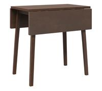 vidaXL Mesa de comedor Dona - 2 alas abatibles - 75x90x45-90 cm - Marrón