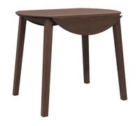 Vidaxl mesa de comedor de madera maciza de caucho marrón