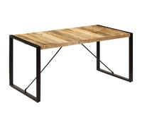 vidaXL Mesa de comedor de madera maciza de mango 160x80x75 cm