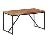vidaXL Mesa de comedor de madera maciza de mango y acacia 140x70x76 cm