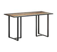 vidaXL Mesa de comedor de madera maciza reciclada 140 cm