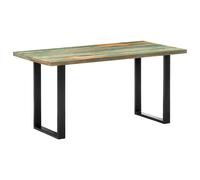 vidaXL Mesa de comedor de madera maciza reciclada 160x80x75 cm