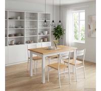 VidaXL Mesa de Comedor EKAI Blanco 112 x 70 x 76,5 cm