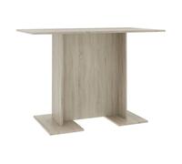 vidaXL Mesa de comedor madera contrachapada roble sonoma 110x60x75cm