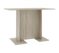vidaXL Mesa de comedor madera contrachapada roble sonoma 110x60x75cm