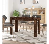 vidaXL Mesa de comedor madera de ingeniería roble ahumado 120x60x76 cm