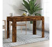 vidaXL Mesa de comedor madera de ingeniería roble ahumado 120x60x76 cm