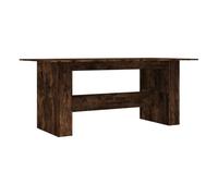 vidaXL Mesa de comedor Alberca madera de ingeniería roble oscuro 180x90x76 cm