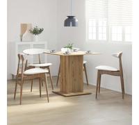 vidaXL Mesa de comedor madera de ingeniería roble artisan 80x80x75 cm