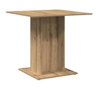 vidaXL Mesa de comedor madera de ingeniería Roble Artisan 80x80x75 cm