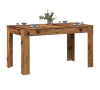 vidaXL Mesa de comedor madera ingeniería envejecida 140x74,5x76 cm