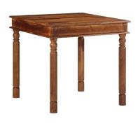 vidaXL Mesa de comedor de madera maciza de acacia 80x80x77 cm