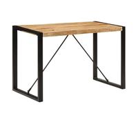 vidaXL Mesa de comedor madera maciza de mango rugoso 120x55x76 cm