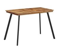 vidaXL Mesa de comedor madera maciza de teca 120x62x76 cm