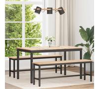 vidaXL Mesa de Comedor Natural 140 x 80 x 75 cm Madera de pino macizo