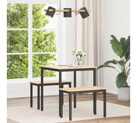 vidaXL Mesa de Comedor Natural 70 x 70 x 75 cm Madera de pino macizo