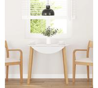 vidaXL Mesa de comedor natural madera maciza roble caucho