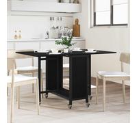 vidaXL Mesa de comedor plegable con ruedas 130 x 80 x 76,5 cm